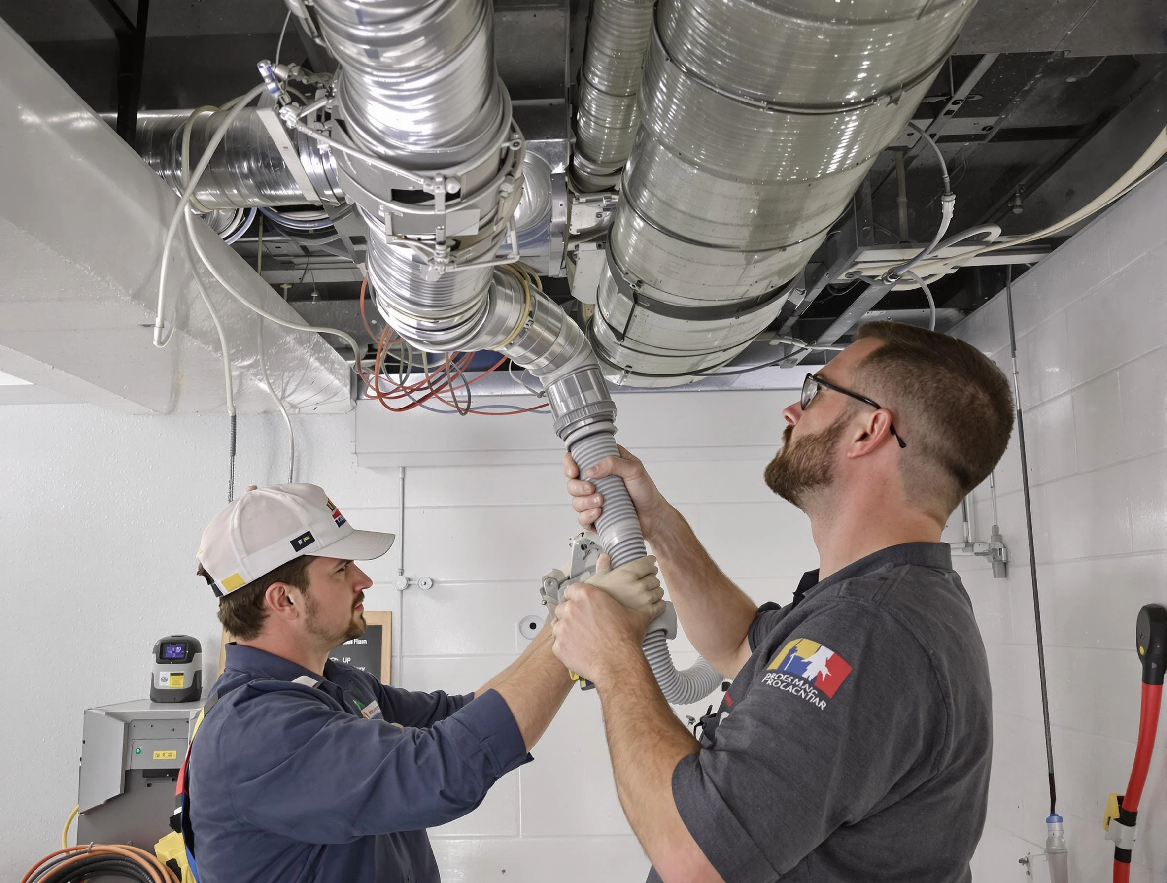 Smyrna Air Duct Cleaning technician performing thorough AC duct cleaning in Smyrna