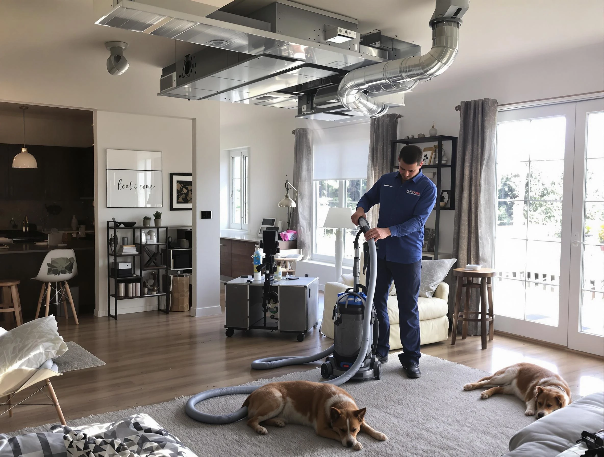 Smyrna Air Duct Cleaning technician performing detailed indoor duct cleaning for improved air quality in Smyrna